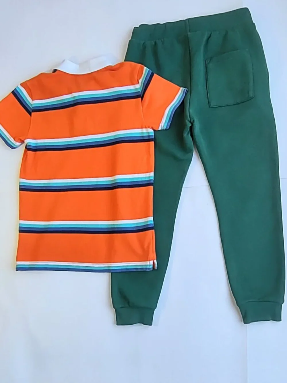 Bundle-United Colors Benetton Kid Polo Shirt & Jogger Pants Boy 8-10 Yrs